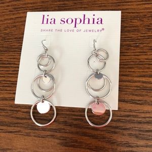 Silver dangle earrings
